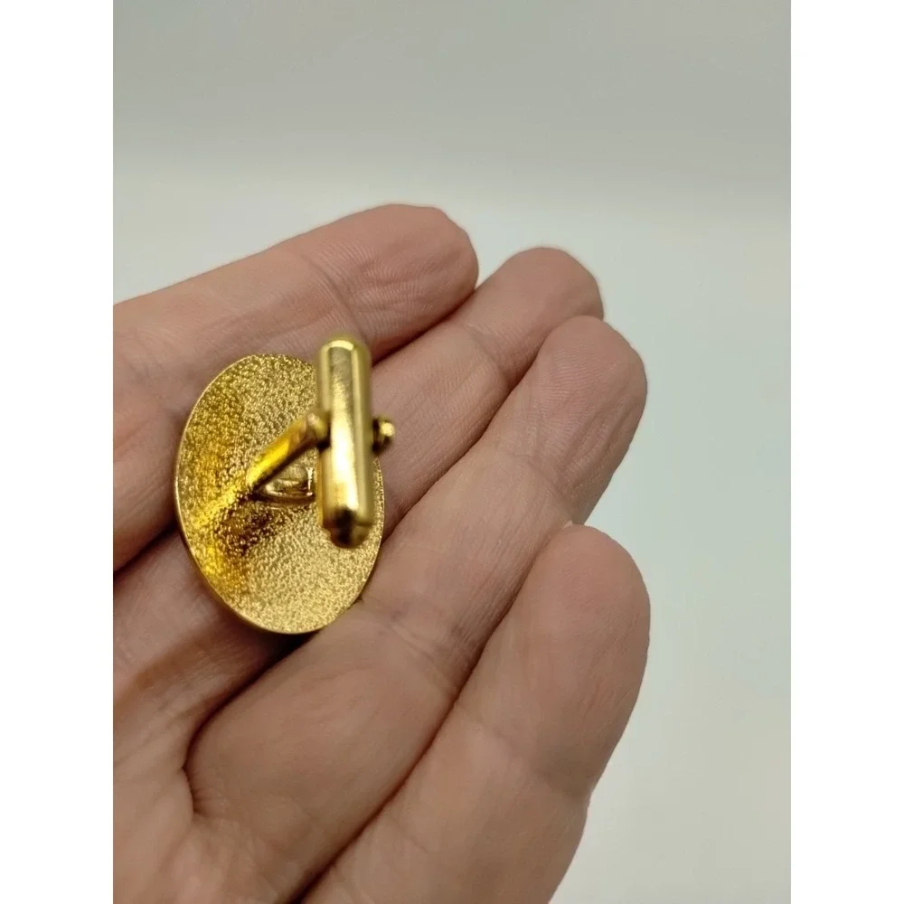 Avon Vintage Antique Car Station Wagon Cuff Links Gold Tone Original Box